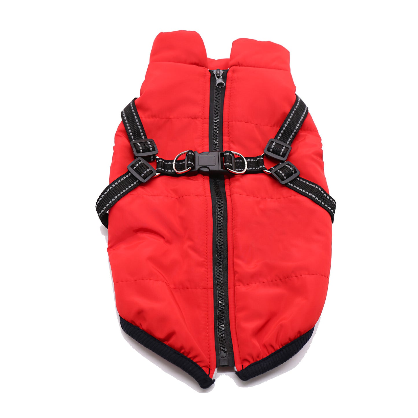 UK Autumn/Winter Pet Vest - Warm Padded Coat with Harness and Zip Jacket for Dogs and Cats