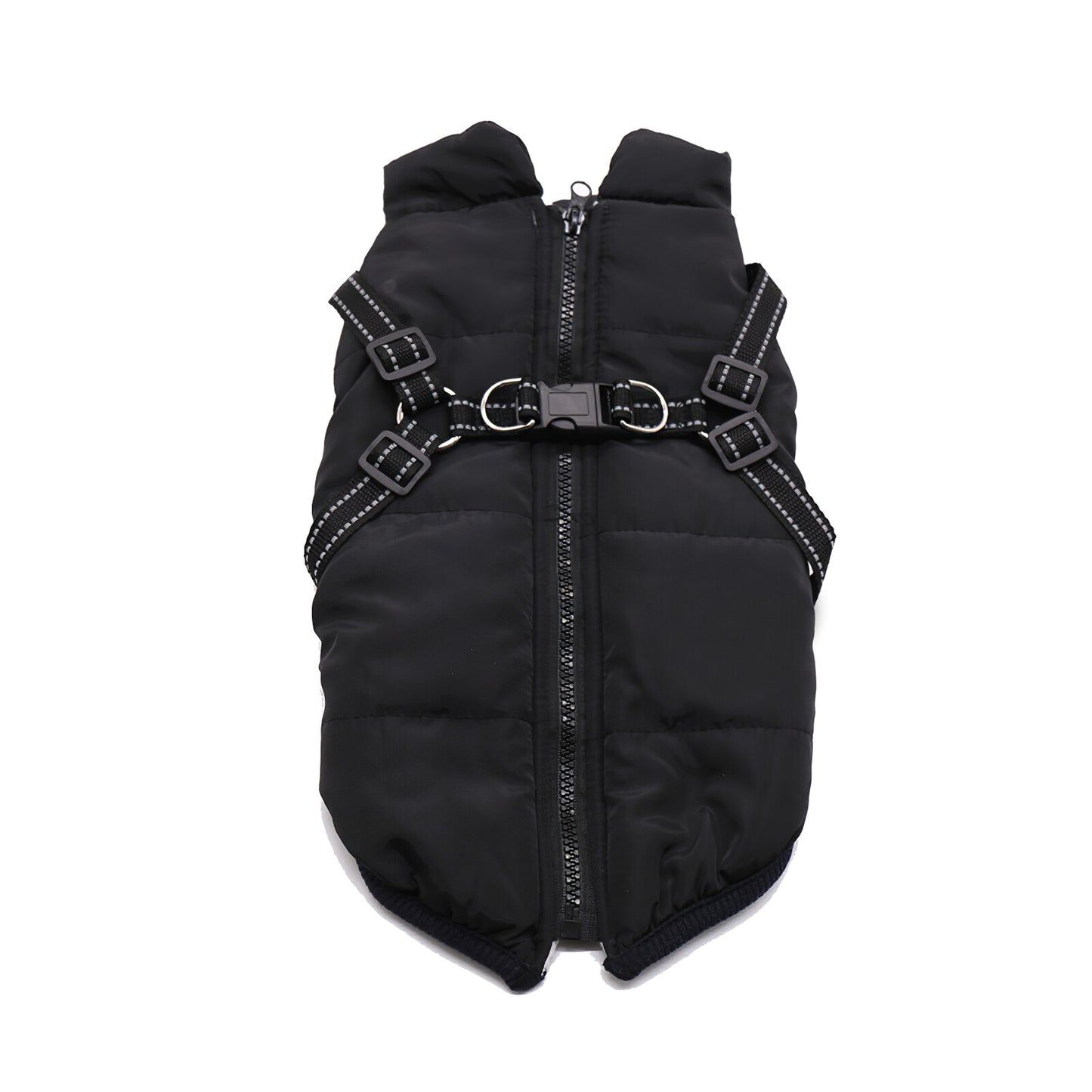 UK Autumn/Winter Pet Vest - Warm Padded Coat with Harness and Zip Jacket for Dogs and Cats