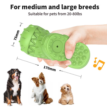 Durable Squeaky Dog Chew Toy for Aggressive Chewers - Shoe-Shaped Design for Dental Health