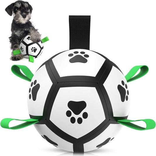 Dog Balls Dog Football Toys Dog Toy Ball (5 Inch Small) | Durable High Bounce Floating Dog Balls, Dog Water Toys, Interactive Dog Ball Indoor Outdoor Play, Ideal Dog Birthday Gifts
