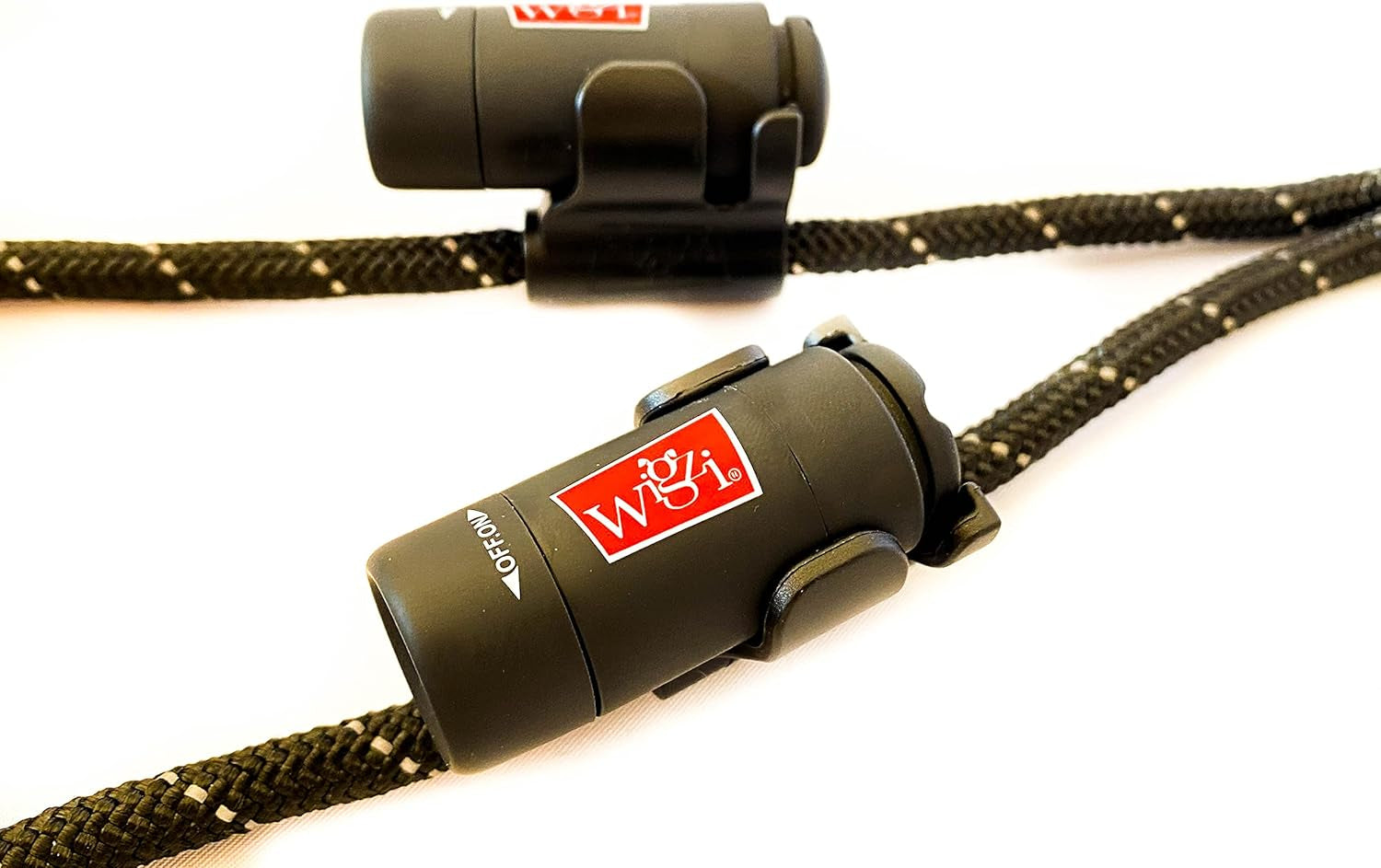 Dual Dog Leash with 360° Tangle-Free Rotation, Gel Handle, and Reflective Rope - Includes Optional LED Lights up to 25 Feet, Universal Size for All Dogs, Medium/Large, Black with Two Rechargeable Lights