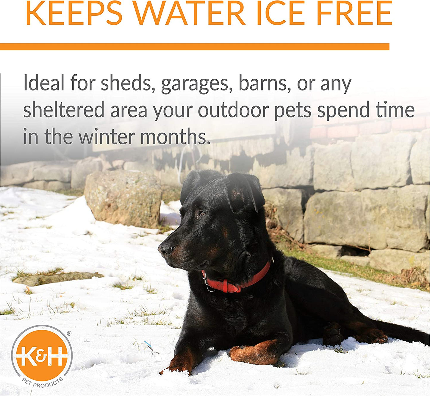Outdoor Heated Water Bowl for Cats and Dogs - 102 Ounce Capacity, 25W Stainless Steel Construction with Anti-Chew Cord and Automatic No Freeze Function for Winter Use