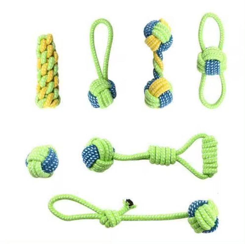 Interactive Cotton Rope Dog Toys: Mini Balls and Chew Accessories for Large and Small Dogs