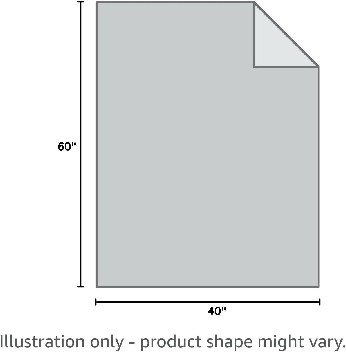 Reversible 100% Waterproof Velvet Pet Bed Blanket - Super Soft for Sofa and Bed (40"x60", Light Grey & Grey)