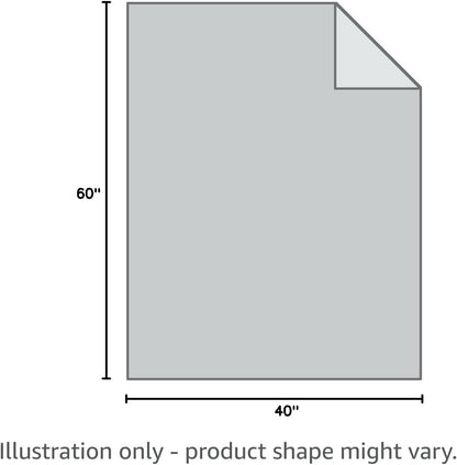Reversible 100% Waterproof Velvet Pet Bed Blanket - Super Soft for Sofa and Bed (40"x60", Light Grey & Grey)