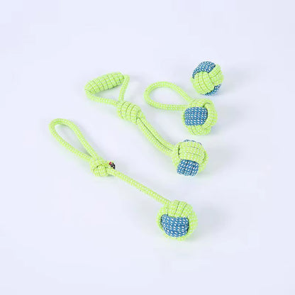 Interactive Cotton Rope Dog Toys: Mini Balls and Chew Accessories for Large and Small Dogs