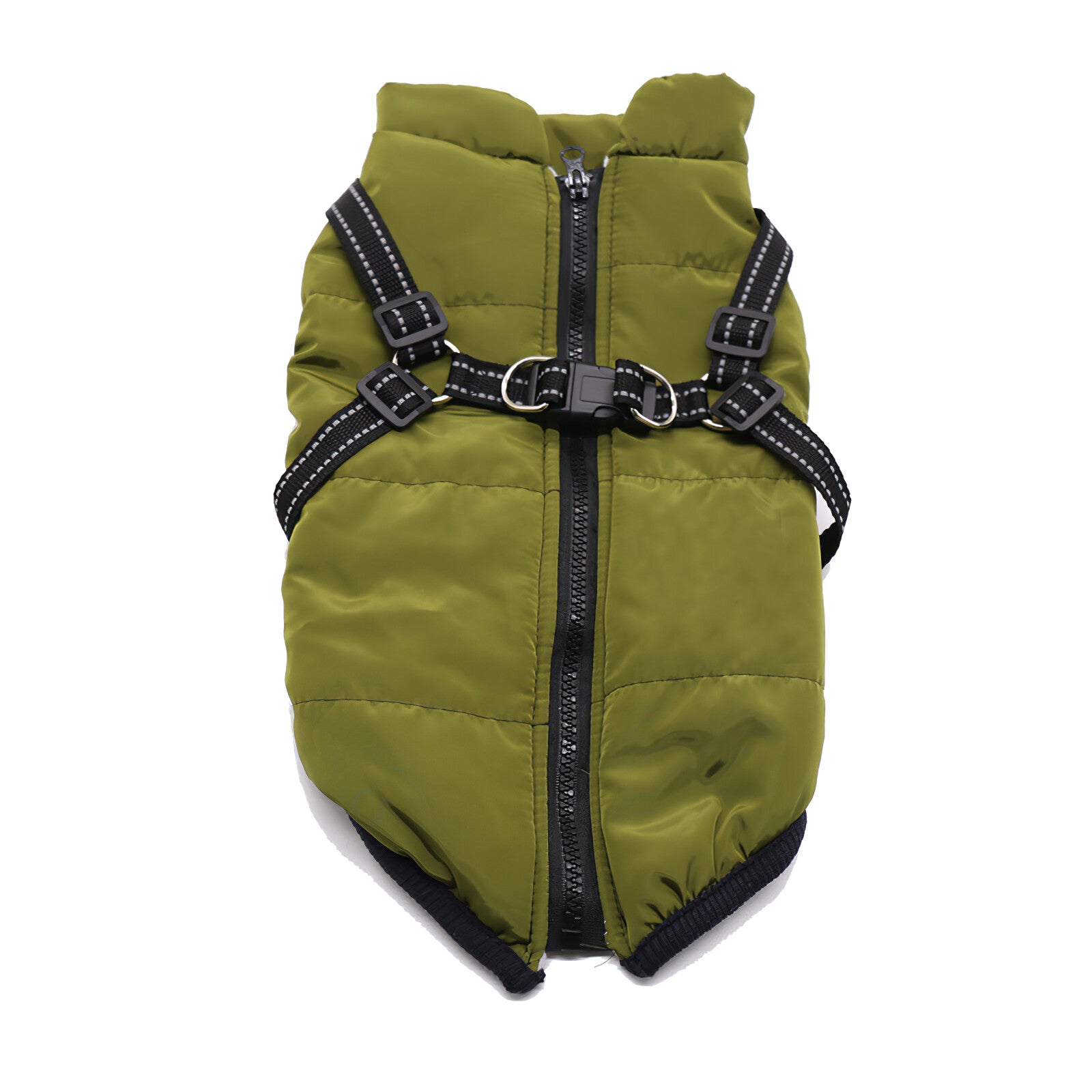 UK Autumn/Winter Pet Vest - Warm Padded Coat with Harness and Zip Jacket for Dogs and Cats