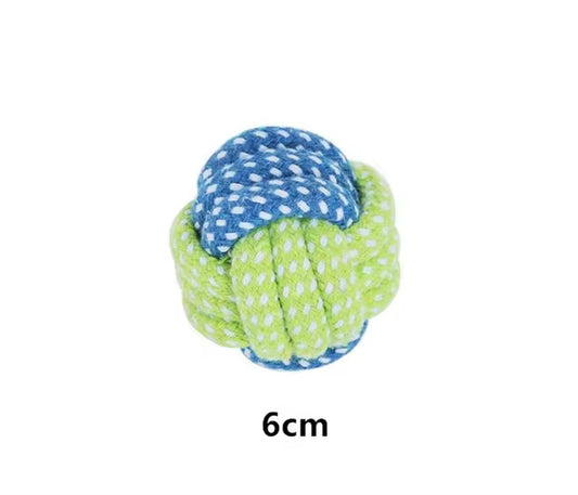 Interactive Cotton Rope Dog Toys: Mini Balls and Chew Accessories for Large and Small Dogs
