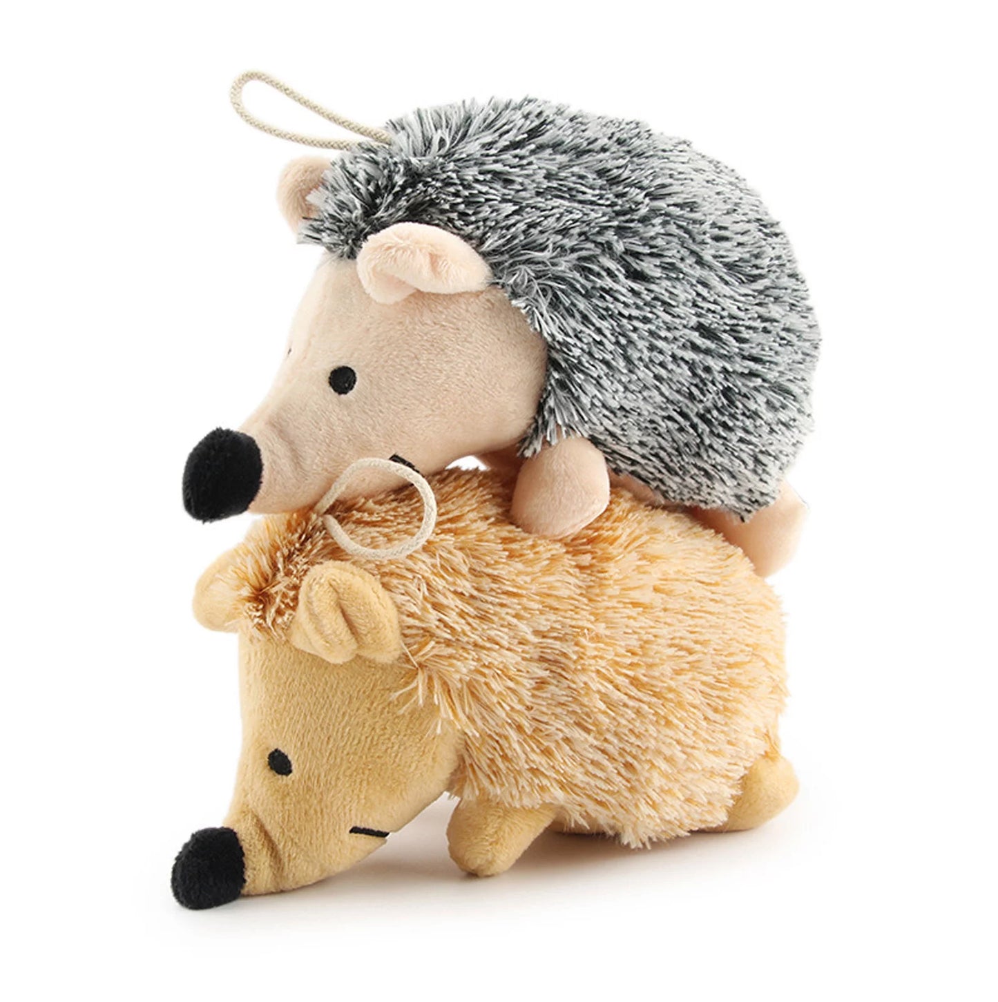 Soft Plush Squeaky Hedgehog Dog Toy - Ideal for Biting, Training, and Playtime for Dogs and Puppies